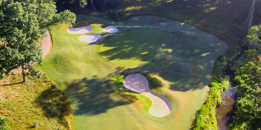 Golf Course, Aerial, Drone