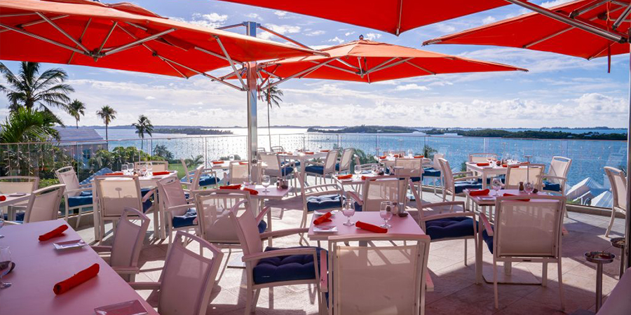 Blu, Balcony,  Restaurant, Waterfront, View, Ocean