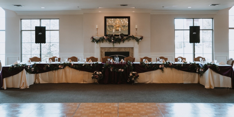 Wedding venue main table
