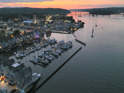 Aerial, Marina, Boats, Water