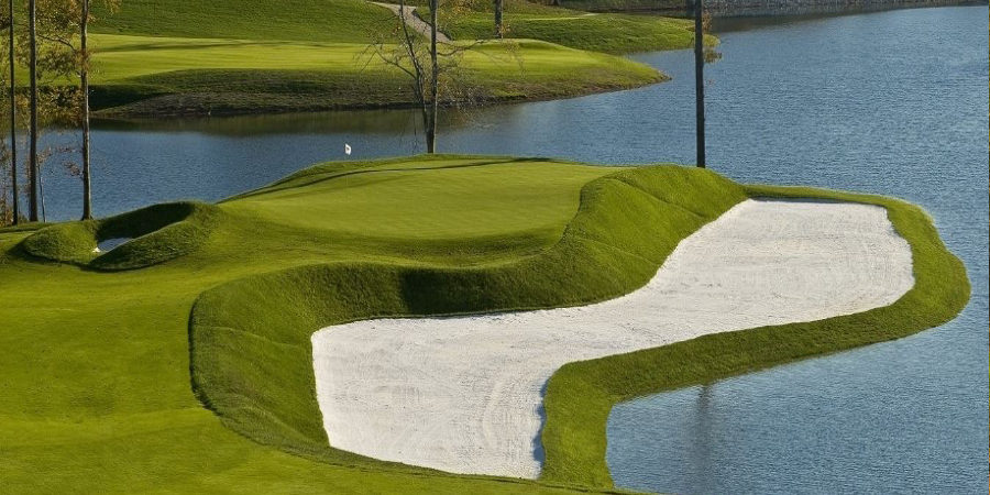 golf course, water