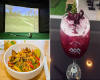 golf simulator, food, beverage