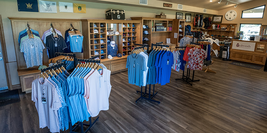 interior, pro-shop, clothing