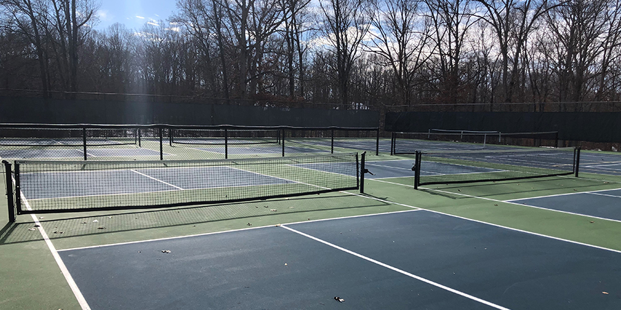 tennis courts
