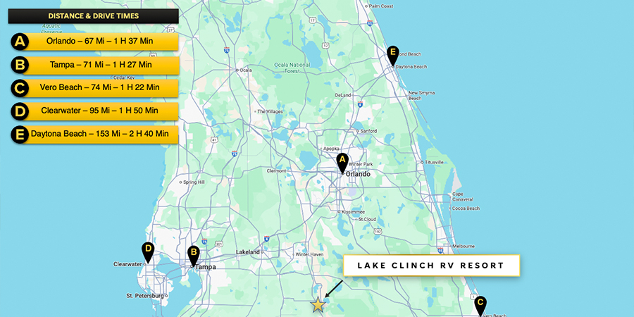 Map, Florida, Frostproof, Orlando, Tampa, central florida