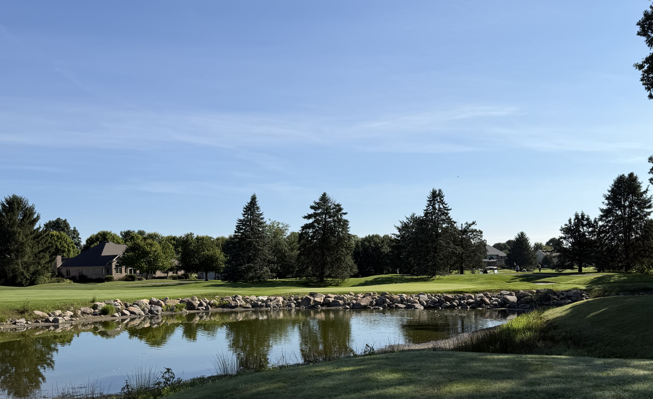 golf course, greens, sky golf course, greens, sky