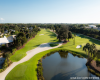 Golf course, trees, water
